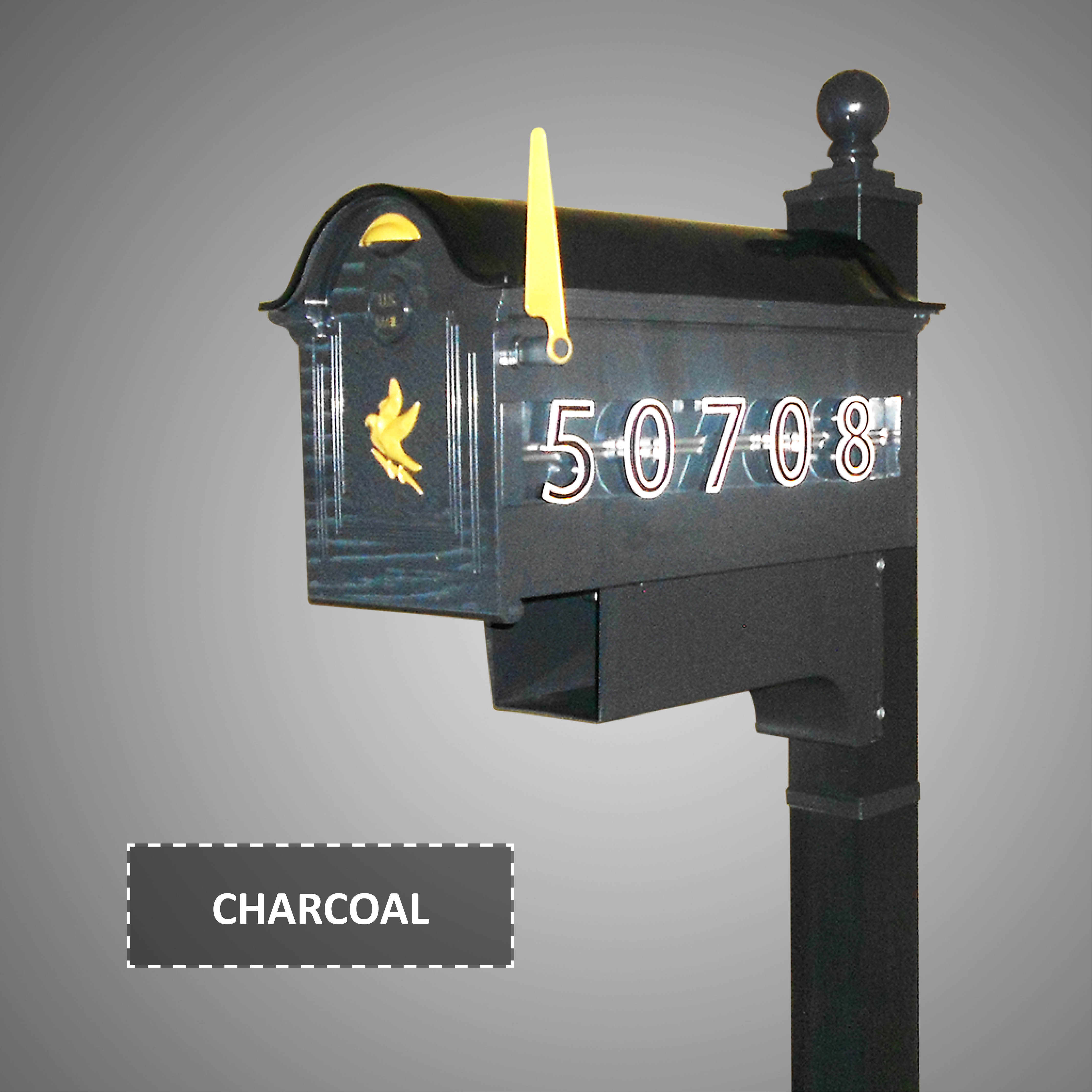 Charcoal Mailbox